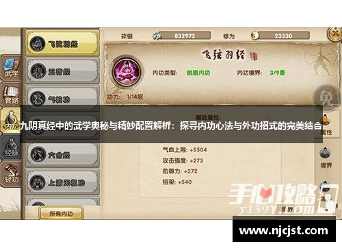 九阴真经中的武学奥秘与精妙配置解析：探寻内功心法与外功招式的完美结合
